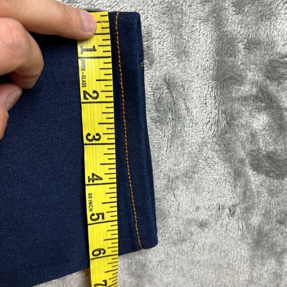 Tahari Jeans Womens Sz 16/33 Blue Seta Silk Denim Skinny Rayon Cotton - Picture 10 of 14
